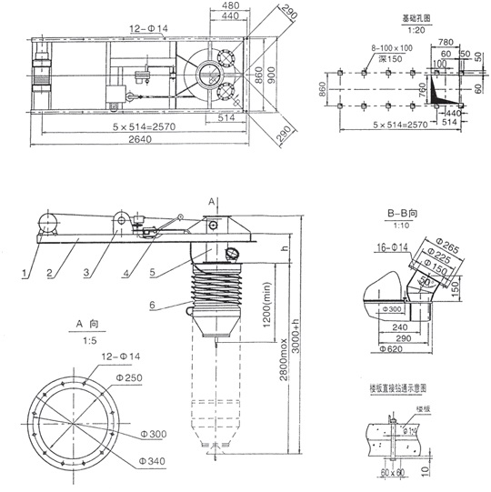 收塵機(jī)自備，收塵風(fēng)量40m3min;電控箱訂貨時(shí)另行商議。