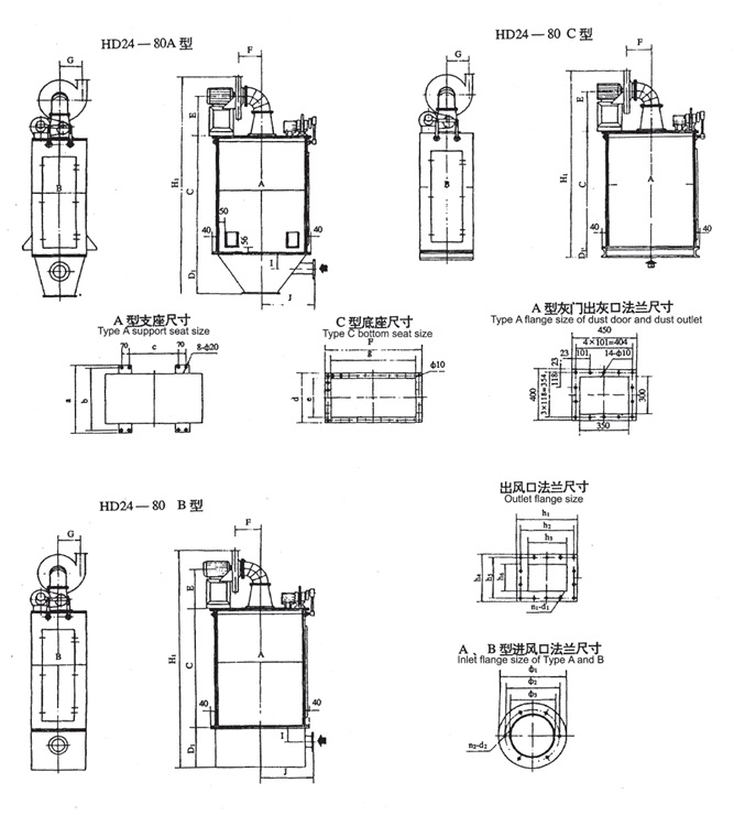 HD Series bag dust filtering device is designed for dust filtering in top silo, bottom silo, belt conveyor and local dust source and can be also for dust filtering of local dust source in other industries