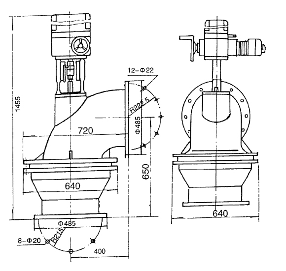 The special part of the electric ventilating valve is the remote control device of electric drive